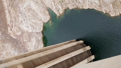Hydroelectric Generators on the border of nevada and arizona , black canyon
