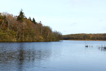 view over the lake, Flyndersoe in Denmark