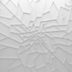 Geometric color abstract polygons wallpaper, as crack wall - 95928157