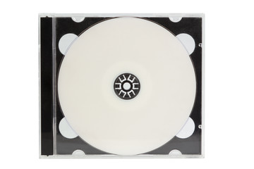 CD case with blank DVD disc