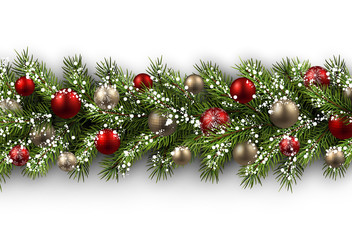 Card with fir branch.