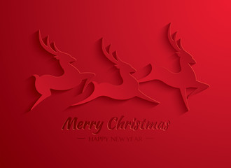 Rudolph Reindeer. Greeting Card. © ori-artiste