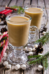 Hot drink with marshmallows