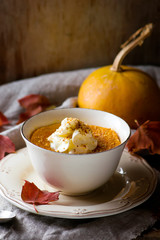 pumpkin dessert in a mug