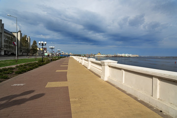 Lower Volga river embankment in Nizhny Novgorod