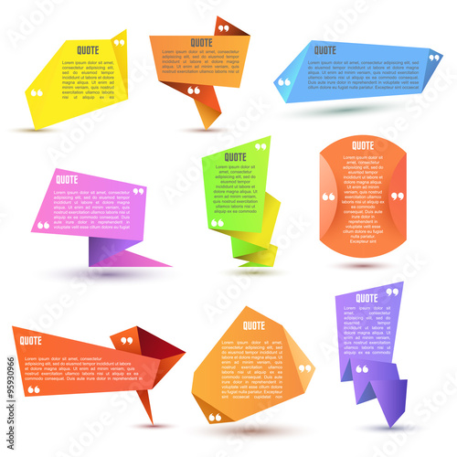 "Quote shapes template set" Stock image and royalty-free vector files on Fotolia.com - Pic 95930966