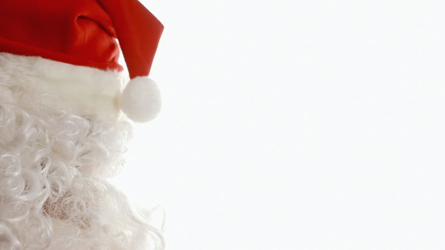 Santa Claus countdown white numbers slash