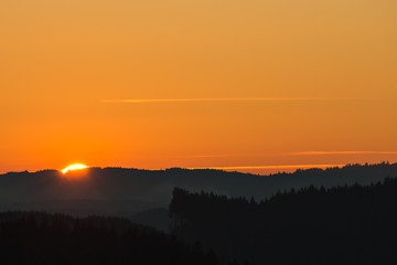 Sonnenuntergang im Schwarzwald
