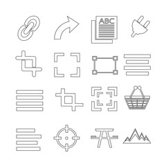 Set of web icons for website and communication