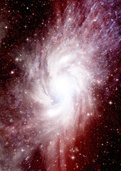 galaxy in a free space