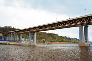 Metro bridge in Nizhny Novgorod