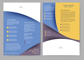 Abstract colored brochure
