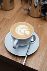 Cup of coffee with foam