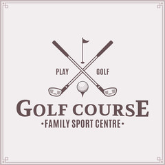 Golf country club logo template