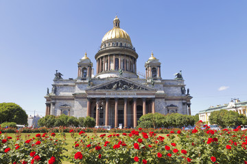 Saint Isaac Cathedral in Saint Petersburg, Russia.