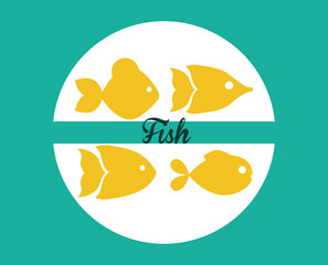 Fish figure design 