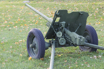 Russian Cannon in Victory Park, Moscow, Russia