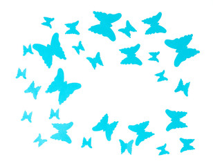 Obraz na płótnie Canvas blaue Schmetterlinge