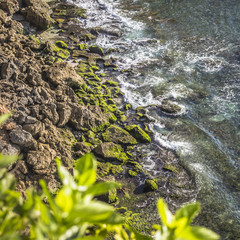 Coast at Uluwatu temple, Bali, Indonesia.