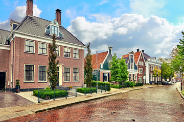 Typical, authentic village with cozy houses of the  countryside