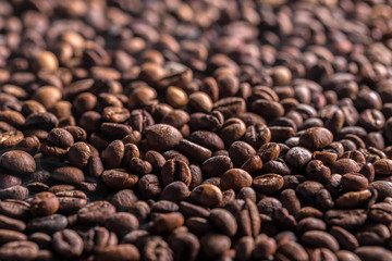 Roasted coffee beans