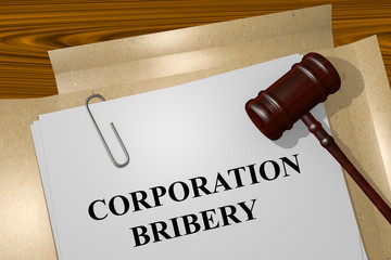Corporation Bribery concept