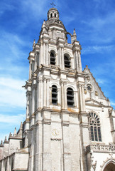 Fototapeta na wymiar Cathédrale saint Louis, Blois, Loir et Cher, Val de Loire, France