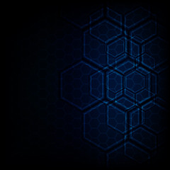 abstract vector background with hexagons
