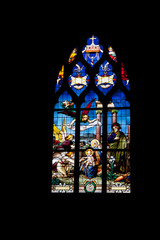 Vitraux de la cath&eacute;drale saint Louis, Blois, Loir et Cher, Val de Loire, France