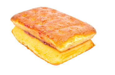 biscuit waffles with raspberry jam