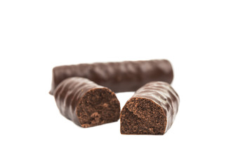 chocolate candies isolated