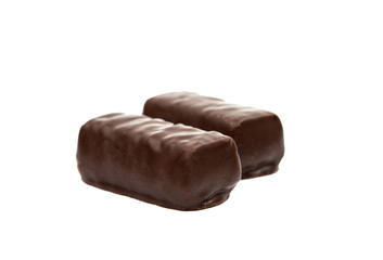 chocolate candies isolated