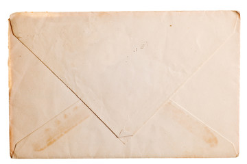 Vintage yellowed envelope - 95941353