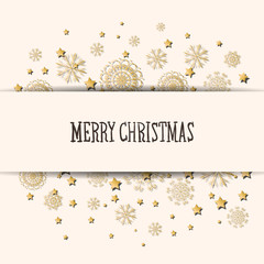 Vector Illustration of a Decorative Christmas Background