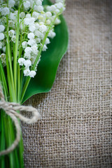 bouquet of lily of the valley flowering
