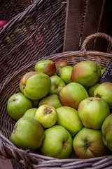 Apples in  basket