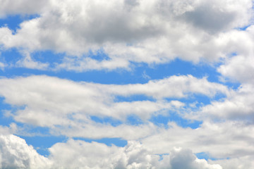 clouds in the blue sky