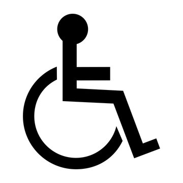 Handicapped wheelchair sign