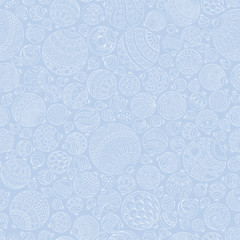 Seamless Christmas background with christmas balls.