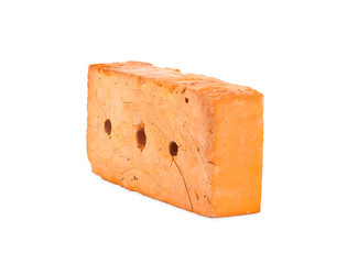 new red brick isolated