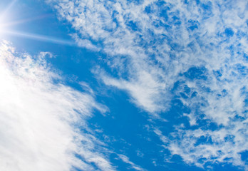 Fototapeta premium Blue sky with clouds