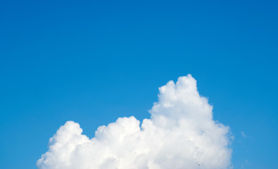 Blue sky with cloud