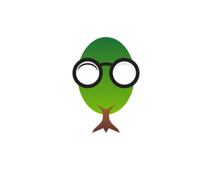 nerd tree logo icon template