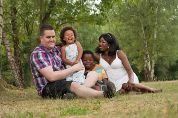 Portrait of a multicultural family