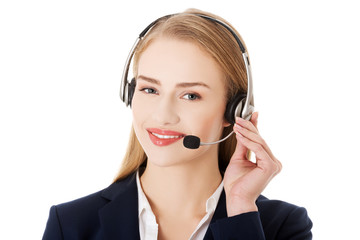 Call center woman