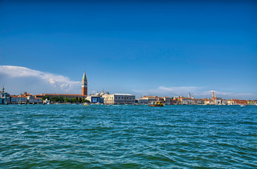 Nice summer venetian seaview in Venice, Italy, HDR