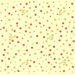 Colorful abstract floral pattern. Seamless vector background.Wallpaper with roses.