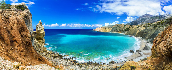 Naklejka premium dzikie piękne plaże Grecji - Zatoka Akrotiri na wyspie Karpathos