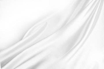 Fototapeta na wymiar White silk fabric texture