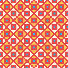 Retro kid seamless pattern. Endless texture